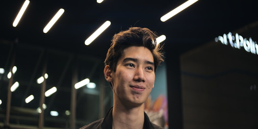 Portrait of a young businessman smiling
